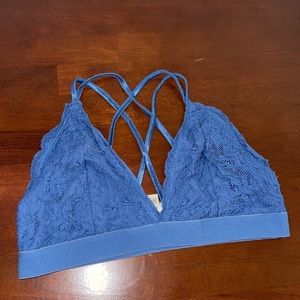blue bralette